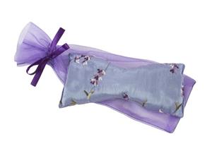 Sonoma Lavender: Lavender Eye Pillow in Lilac Embroidered Satin